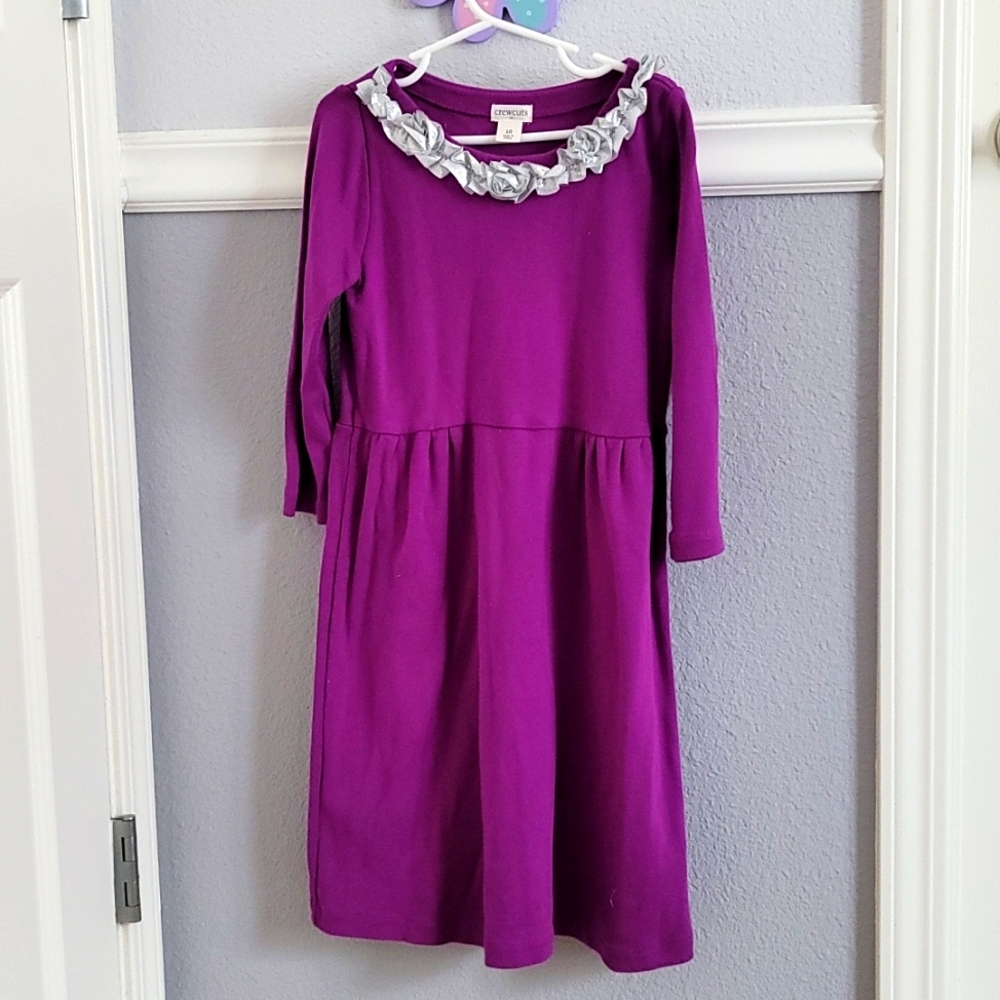 New Girls JCrew Crewcuts Dress in Purple, Size 10